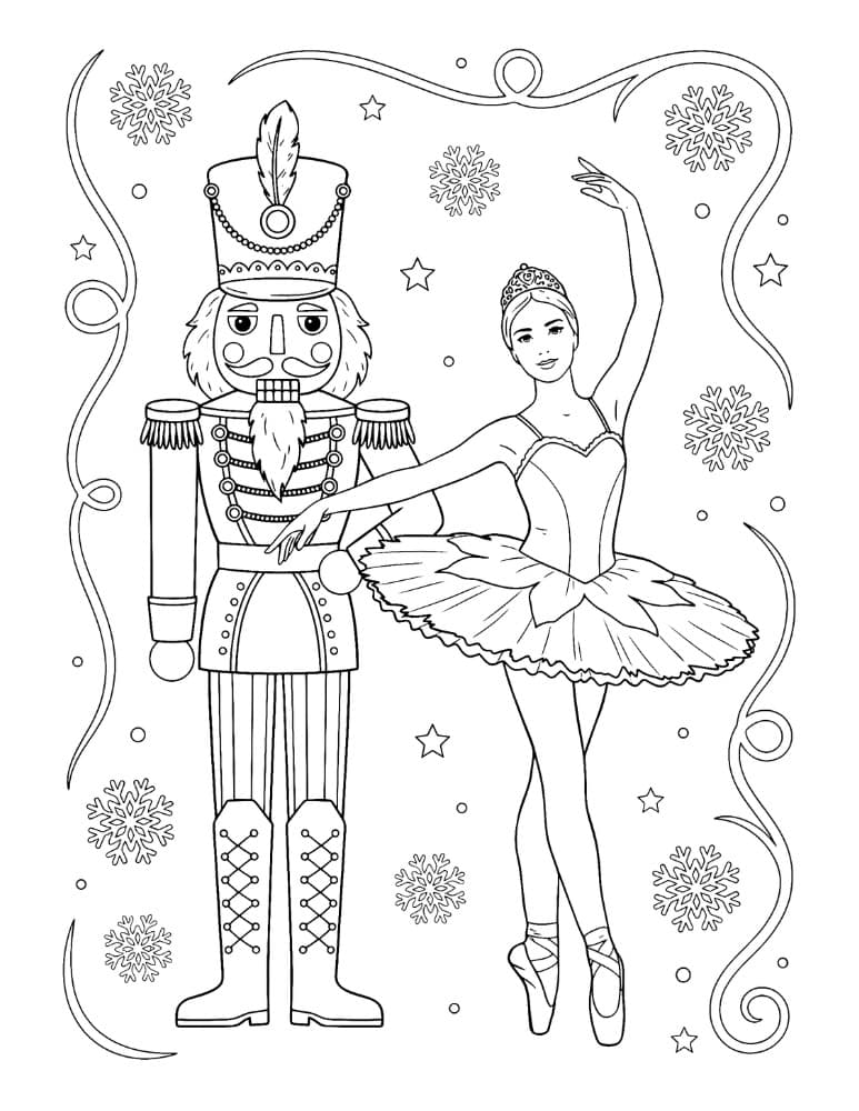 Nutcracker Soldier and Ballet Dancer