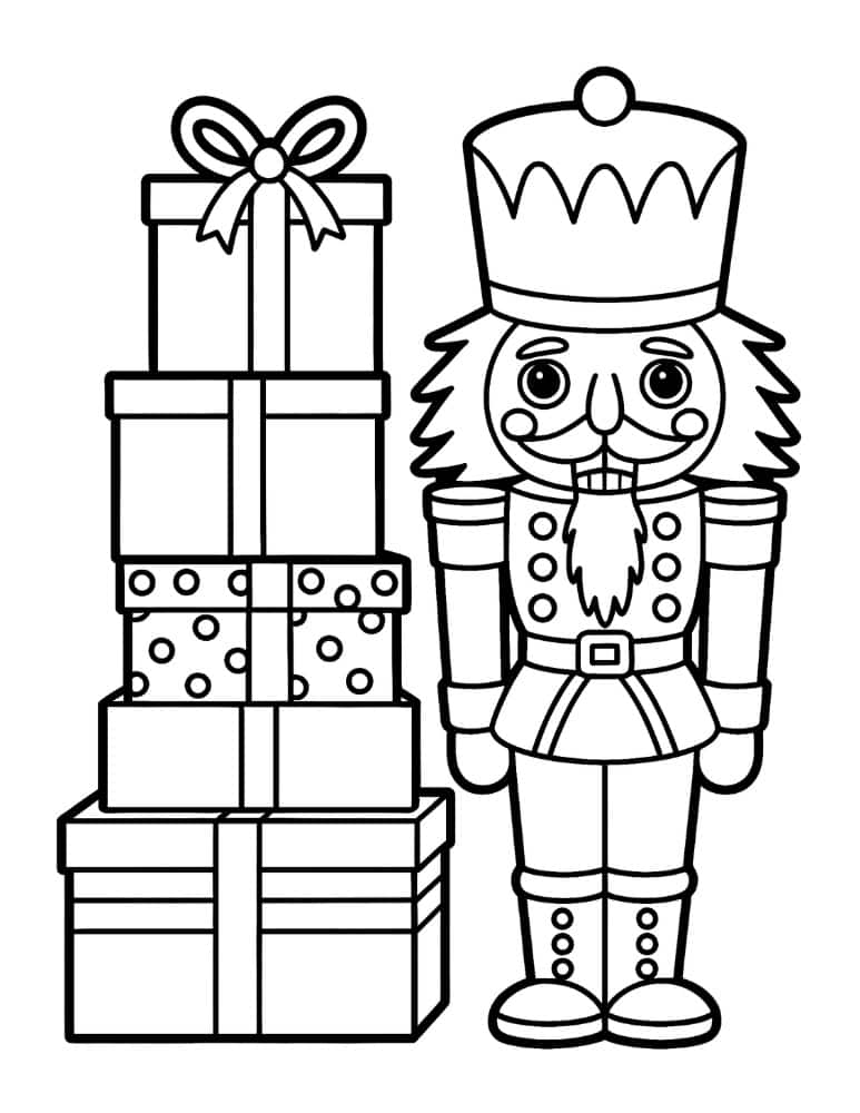 Nutcracker with Christmas Presents