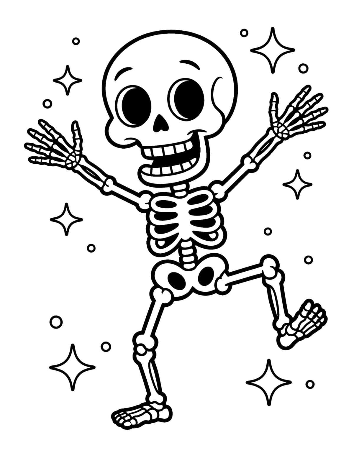 dancing skeleton