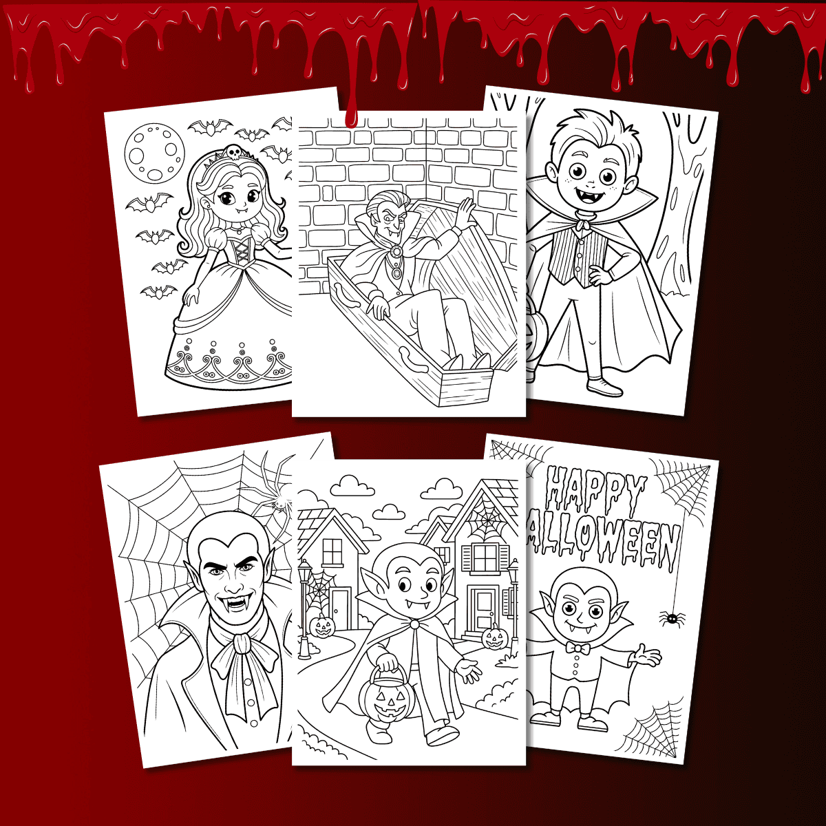 vampire coloring pages
