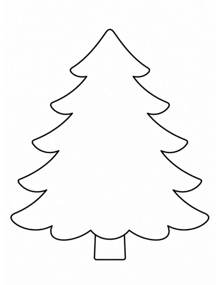 Printables Tree Base 45+ Free Printable Christmas Tree Templates and Outlines - Prudent ...