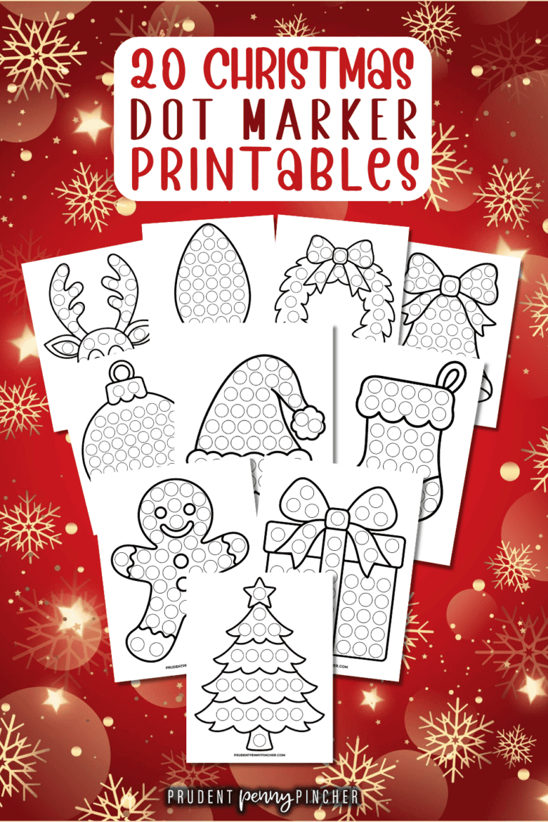 20 Free Christmas Dot Marker Printables - Prudent Penny Pincher
