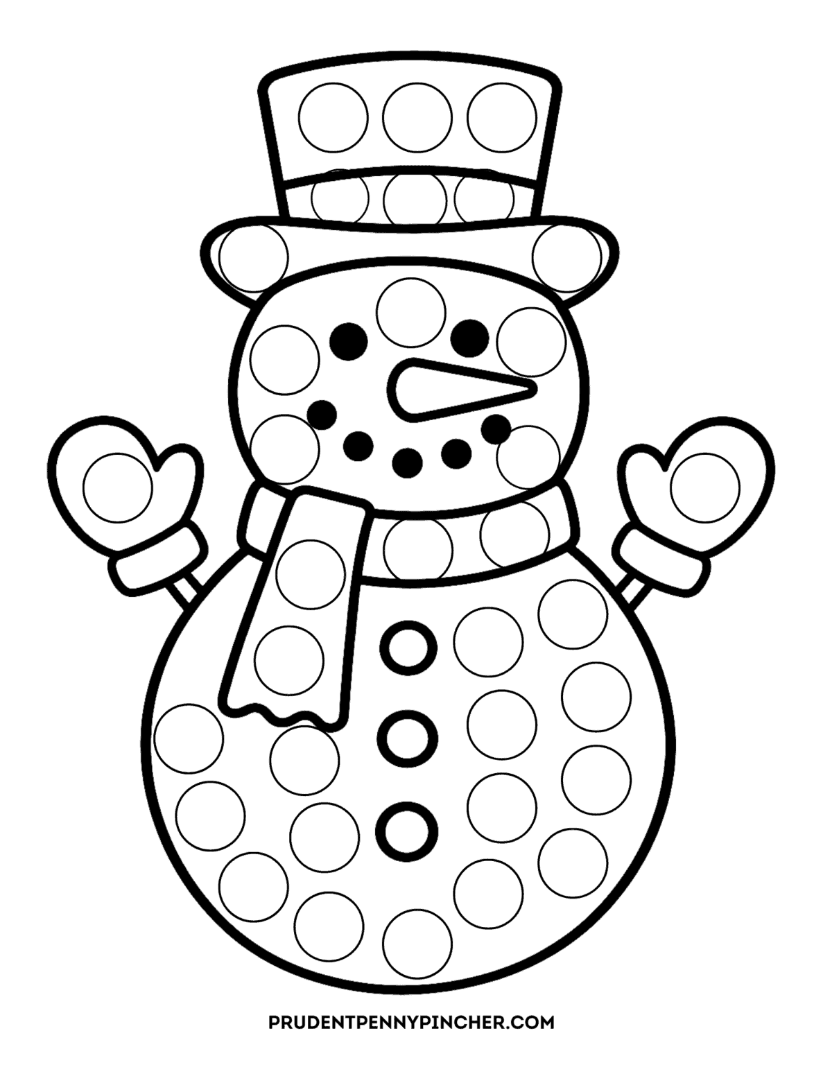 20 Free Christmas Dot Marker Printables - Prudent Penny Pincher